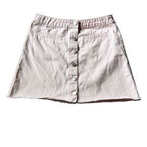 Forever 21 light pink button down skirt
